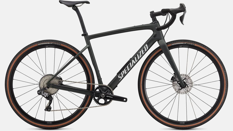 Paint for 2021 Specialized Diverge Expert Carbon - Satin Oak Green Metallic - Rotaris B.V.