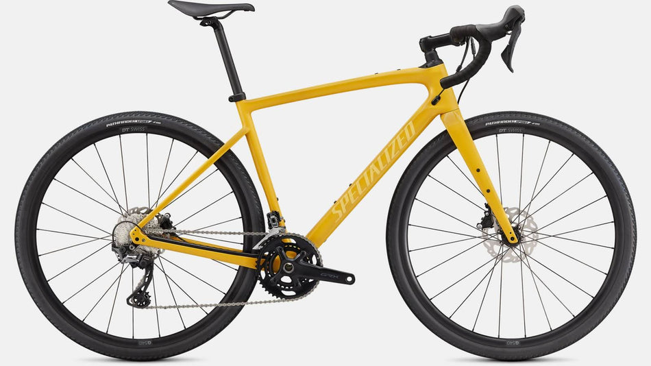 Paint for 2021 Specialized Diverge Sport Carbon - Gloss Brassy Yellow - Rotaris B.V.