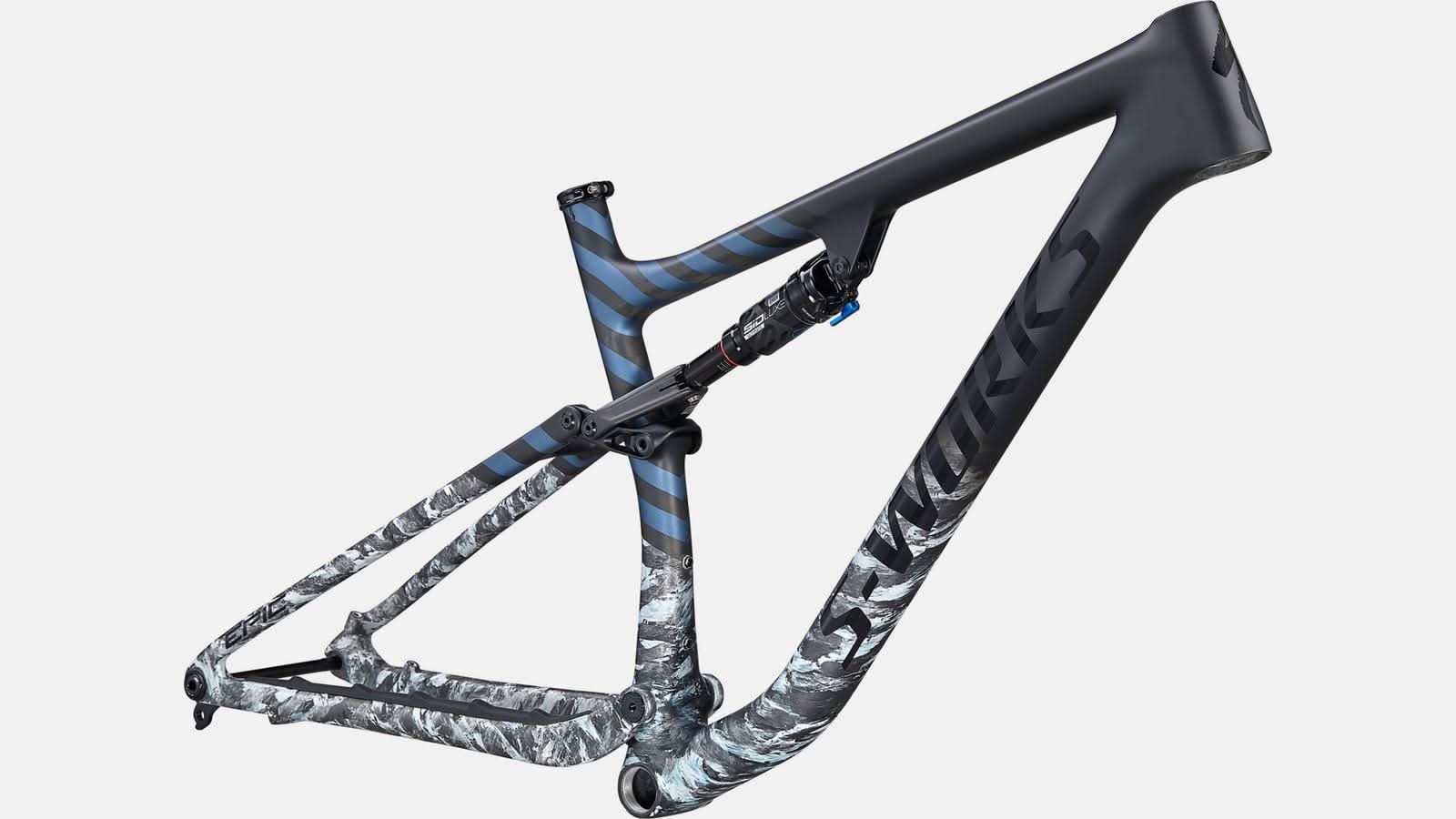 Paint for 2021 Specialized S - Works Epic EVO Frameset - Satin Flake Silver - Rotaris B.V.