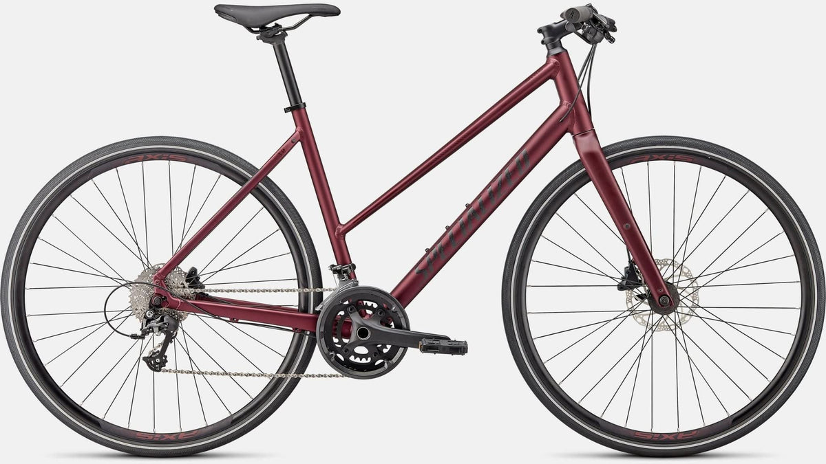 Paint for 2023 Specialized Sirrus 3.0 Step - Through - Satin Maroon - Rotaris B.V.