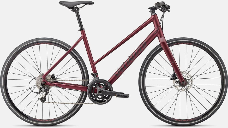 Paint for 2023 Specialized Sirrus 3.0 Step - Through - Satin Maroon - Rotaris B.V.