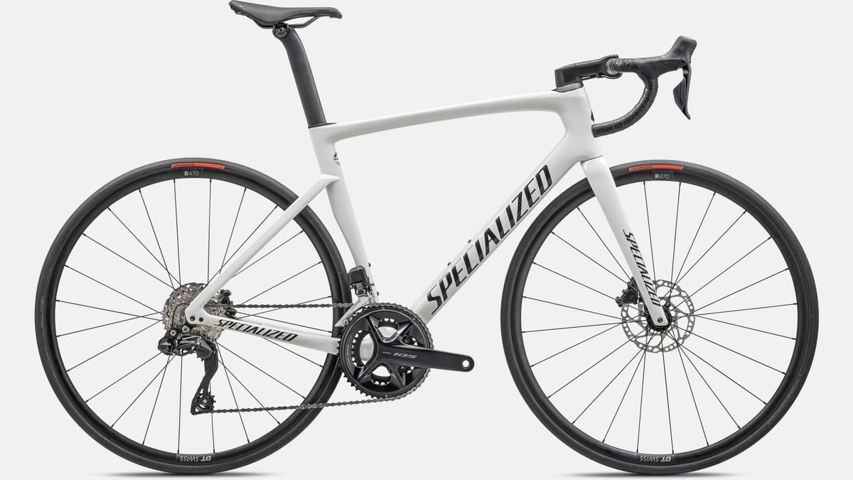 Paint for 2023 Specialized Tarmac SL7 Comp Shimano 105 Di2 - Gloss Dune White - Rotaris B.V.