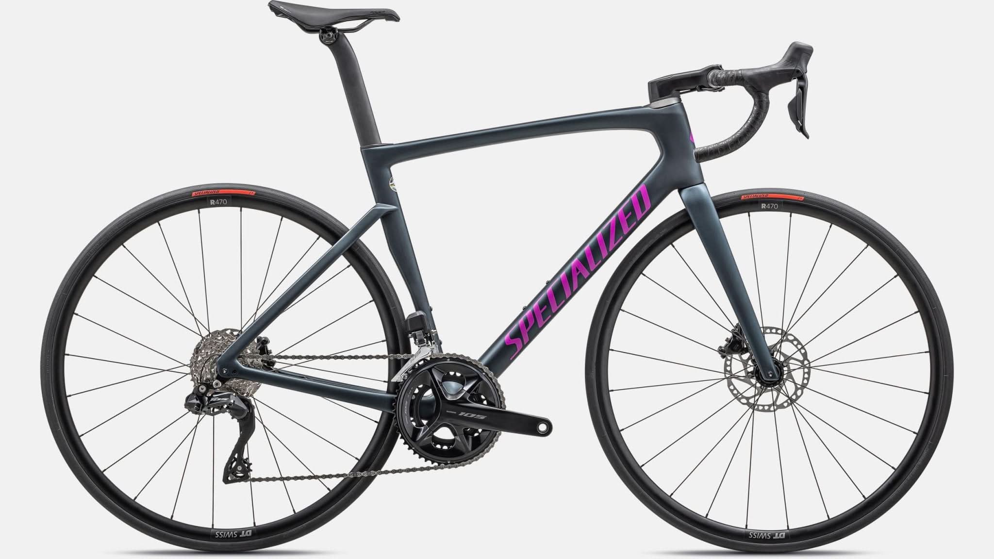 Paint for 2023 Specialized Tarmac SL7 Comp Shimano 105 Di2 - Satin Metallic Deep Lake - Rotaris B.V.